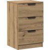 Noční stolek 40 x 36 x 65 cm [856932] (Barva Staré dřevo)