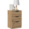 Noční stolek 40 x 36 x 65 cm [856932] (Barva Staré dřevo)