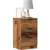 Noční stolek 40 x 36 x 65 cm [856932] (Barva Staré dřevo)