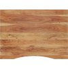 Stolní deska 100x80x2,5 cm obdélníková masivní akáciové dřevo [370190] (Barva Světle hnědá)