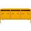 Konferenční stolek 101,5 x 50 x 43,5 cm ocel [851271] (Barva Žlutá)