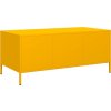 Konferenční stolek 101,5 x 50 x 43,5 cm ocel [851271] (Barva Žlutá)