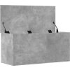 Úložný regál 100 x 42 x 46 cm kompozitní dřevo [840663] (Barva Betonová šedá)