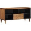 TV skříňka 100 x 33 x 46 cm masivní mangovníkové dřevo [358300] (Barva medová hnědá)