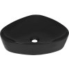 Keramické umyvadlo trojúhelníkové 50,5 x 41 x 12 cm [142740] (Barva Černá)