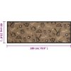 Kuchyňský koberec omyvatelný 60 x 180 cm samet [136556] (Barva Kávová)