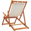 Skládací plážová křesla 2 ks textil a masivní dřevo [3214489] (Barva Vzor listí)