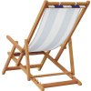 Skládací plážová křesla 2 ks textil a masivní dřevo [3214489] (Barva Vzor listí)
