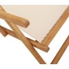 Skládací plážová křesla 2 ks textil a masivní dřevo [3214489] (Barva Vzor listí)