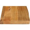 Stolní deska živá hrana 50 x 20 x 3,8 cm masivní mangovník [370559] (Barva dubový povrch)