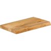 Stolní deska živá hrana 50 x 20 x 3,8 cm masivní mangovník [370559] (Barva dubový povrch)