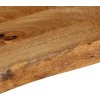 Stolní deska živá hrana 50 x 20 x 3,8 cm masivní mangovník [370559] (Barva dubový povrch)