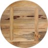 Stolní deska Ø50x1,5 cm kulatá masivní hrubé mangovníkové dřevo [370020] (Barva Recyklované dřevo (vícebarevné))