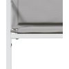 Zahradní židle s poduškami 4 ks ocel a textilen [4008587] (Barva Bílá)