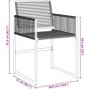 Zahradní židle 4 ks polyratan [4008575] (Barva Černobílý)