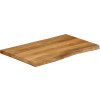 Stolní deska 90x60x2,5 cm obdélníková masivní akácie živá hrana [370765] (Barva Mangovníkové dřevo (dubová povrchová úprava))