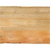 Stolní deska 90x60x2,5 cm obdélníková masivní akácie živá hrana [370765] (Barva Mangovníkové dřevo (dubová povrchová úprava))