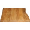 Stolní deska 90x60x2,5 cm obdélníková masivní akácie živá hrana [370765] (Barva Mangovníkové dřevo (dubová povrchová úprava))