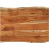 Stolní deska 90x60x2,5 cm obdélníková masivní akácie živá hrana [370765] (Barva Mangovníkové dřevo (dubová povrchová úprava))