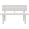 Zahradní lavice 110 x 52 x 71 cm polypropylen [4009379] (Barva Bílá)