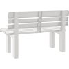 Zahradní lavice 110 x 52 x 71 cm polypropylen [4009379] (Barva Bílá)