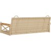 Houpací lavice 109 x 62 x 40 cm polyratan [368154] (Barva Béžová)