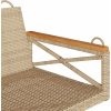 Houpací lavice 109 x 62 x 40 cm polyratan [368154] (Barva Béžová)