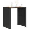 Zahradní barový stůl s akáciovou deskou 105 x 80 x 110 cm [368696] (Barva Černá)
