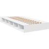 Rám postele 75 x 190 cm kompozitní dřevo [3280531] (Barva Bílá)