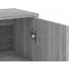 Příborníky 2 ks 60 x 31 x 84 cm kompozitní dřevo [3276570] (Barva Betonová šedá)