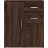 Příborníky 2 ks 60 x 31 x 70 cm kompozitní dřevo [3276566] (Barva Hnědý dub)
