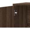 Příborníky 2 ks 60 x 31 x 70 cm kompozitní dřevo [3276566] (Barva Hnědý dub)
