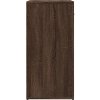 Příborníky 2 ks 79 x 38 x 80 cm kompozitní dřevo [3276622] (Barva Hnědý dub)