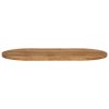 Stolní deska 100 x 50 x 2,5 cm oválná masivní hrubý mangovník [370146] (Barva Mangovníkové dřevo (dubová povrchová úprava))