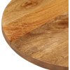 Stolní deska 100 x 50 x 2,5 cm oválná masivní hrubý mangovník [370146] (Barva Mangovníkové dřevo (dubová povrchová úprava))