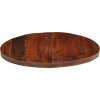 Stolní deska Ø 80 x 2,5 cm kulatá masivní mangovníkové dřevo [370030] (Barva Recyklované dřevo (vícebarevné))