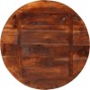 Stolní deska Ø 80 x 2,5 cm kulatá masivní mangovníkové dřevo [370030] (Barva Recyklované dřevo (vícebarevné))