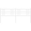 Kovové čelo postele 180 cm [376409] (Barva Bílá)