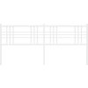 Kovové náhradní čelo postele 200 cm [376411] (Barva Bílá)