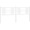 Kovové čelo postele 193 cm [376410] (Barva Bílá)