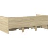 Válenda se zásuvkami bez matrace 100 x 200 cm [3280813] (Barva dub sonoma)