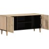 TV skříňka 105x33x46 cm masivní mangovníkové dřevo [358248] (Barva Hnědá)