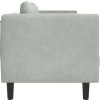 Pohovka s polštáři 2místná umělá semišová kůže [372632] (Barva Světle šedá)