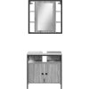 2dílný set koupelnového nábytku kompozitní dřevo [3214718] (Barva Šedá sonoma)