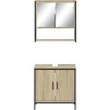 2dílný set koupelnového nábytku kompozitní dřevo [3214661] (Barva dub sonoma)