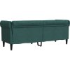 Chesterfield pohovka 3místná textil [372560] (Barva Tmavě zelená)