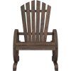 Zahradní křesla Adirondack 4 ks masivní jedlové dřevo [3207118] (Barva Tmavě hnědá)