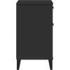 Noční stolek VIKEN kompozitní dřevo [374916] (Barva antracitová a šedá)