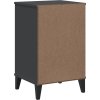 Noční stolek VIKEN kompozitní dřevo [374916] (Barva antracitová a šedá)