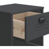 Noční stolek VIKEN kompozitní dřevo [374916] (Barva antracitová a šedá)